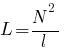 L = N^2/l